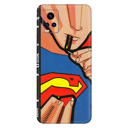 VIVO Z/V/X/T/U/S Series Phone Skins (All Models) - Superman Sutta - 3D Embossed Finish (L-130) Vivo V20 Pro