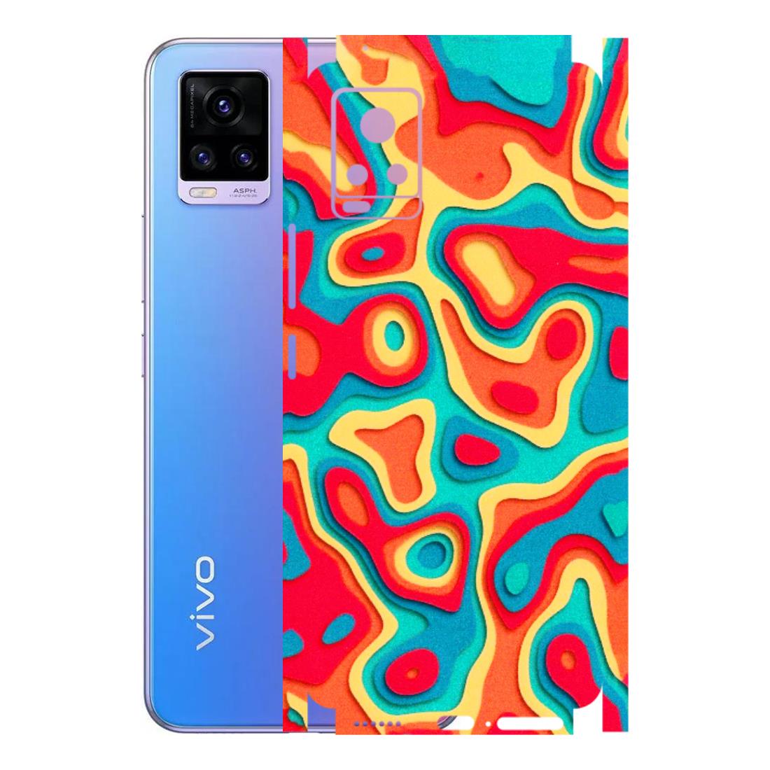 VIVO Z/V/X/T/U/S Series Phone Skins (All Models) - Abstract Swirl - 3D Embossed Finish (L-150) Vivo V20 Pro