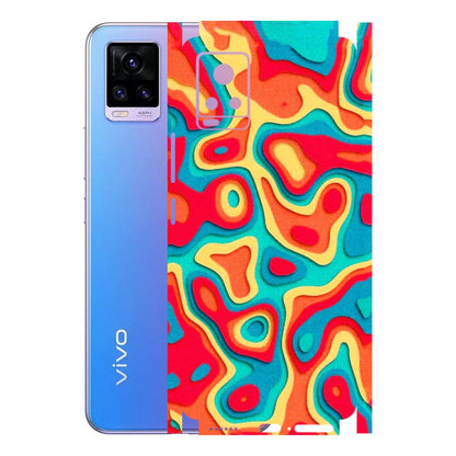 VIVO Z/V/X/T/U/S Series Phone Skins (All Models) - Abstract Swirl - 3D Embossed Finish (L-150) Vivo V20 Pro