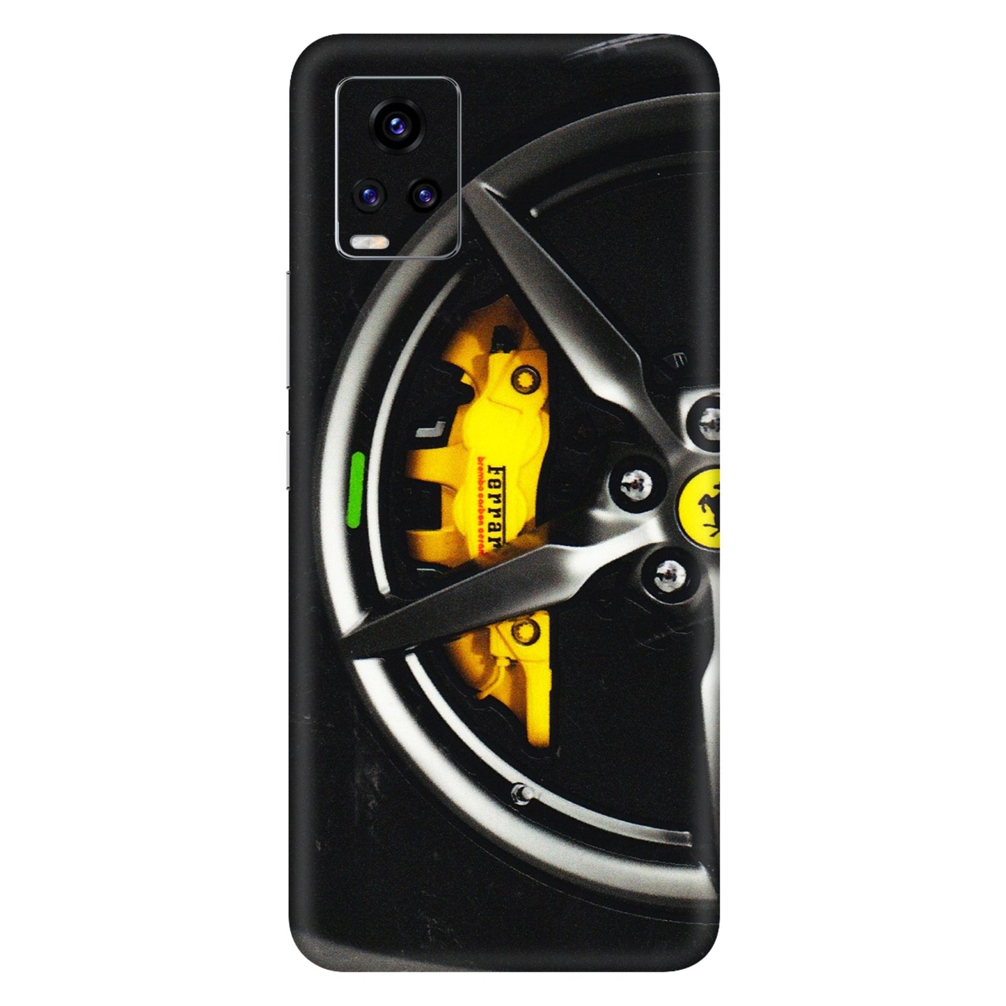 VIVO Z/V/X/T/U/S Series Phone Skins (All Models) - Ferrari Wheel Alloy - 3D Embossed Finish (L-173) Vivo V20 Pro