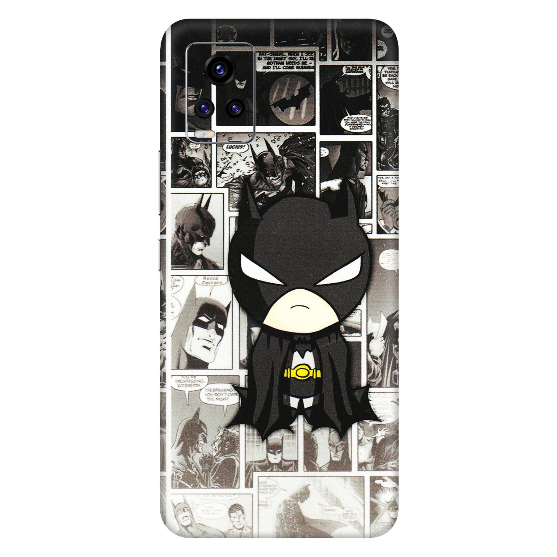 VIVO Z/V/X/T/U/S Series Phone Skins (All Models) - Toon Batman - 3D Embossed Finish (L-182) Vivo V20 Pro