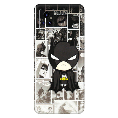 VIVO Z/V/X/T/U/S Series Phone Skins (All Models) - Toon Batman - 3D Embossed Finish (L-182) Vivo V20 Pro