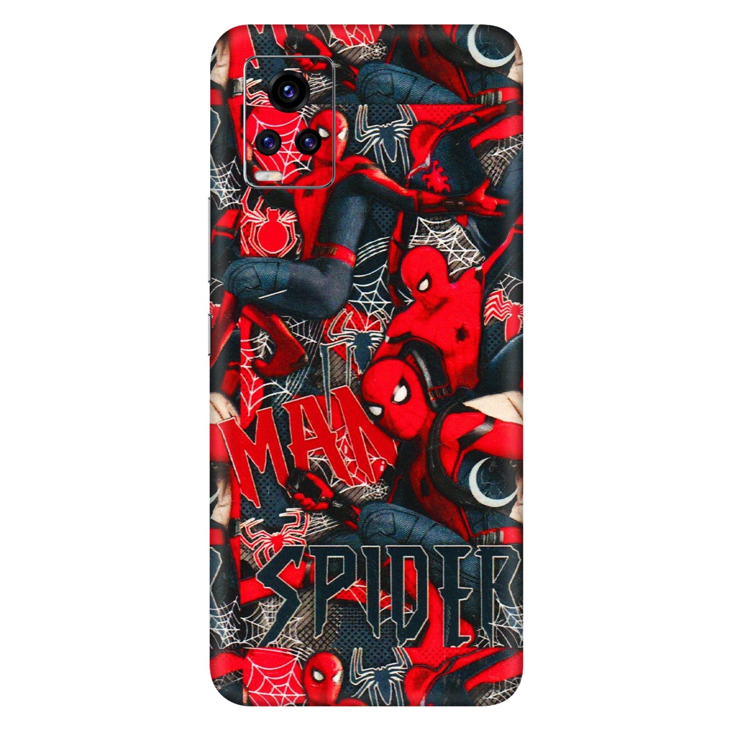 VIVO Z/V/X/T/U/S Series Phone Skins (All Models) - SpiderMan Cool - 3D Embossed Finish (L-188) Vivo V20 Pro