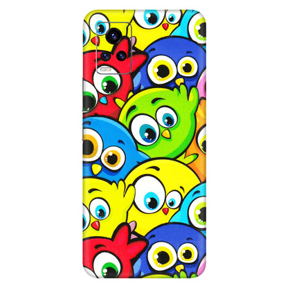 VIVO Z/V/X/T/U/S Series Phone Skins (All Models) - Cute Fluffy Birds - 3D Embossed Finish (L-213) Vivo V20 Pro