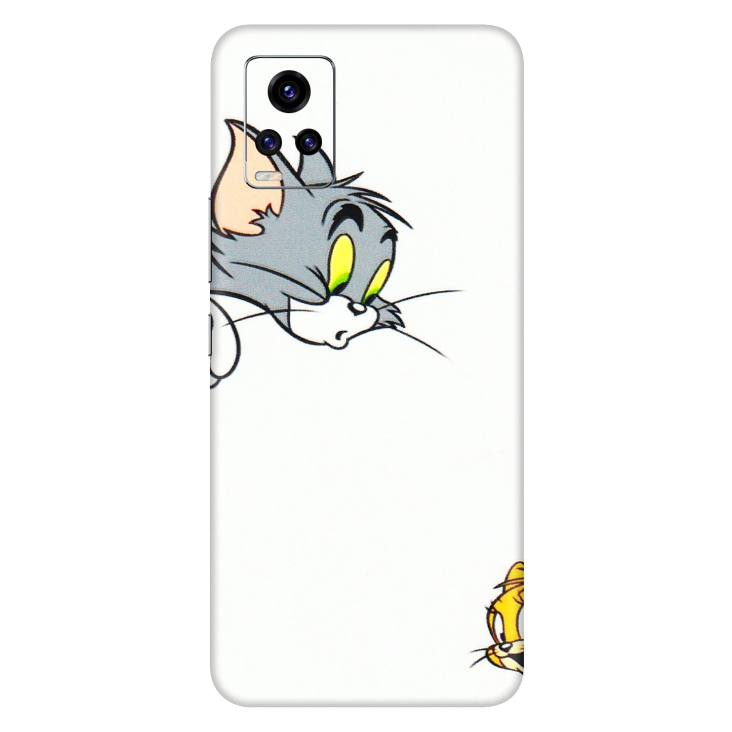 VIVO Z/V/X/T/U/S Series Phone Skins (All Models) - Cute Tom And Jerry - 3D Embossed Finish (L-220) Vivo V20 Pro