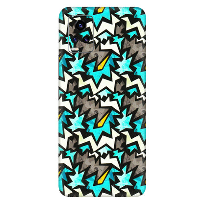 VIVO Z/V/X/T/U/S Series Phone Skins (All Models) - Funky Zig Zag - 3D Embossed Finish (L-223) Vivo V20 Pro