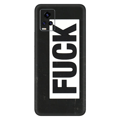 VIVO Z/V/X/T/U/S Series Phone Skins (All Models) - The F Word - 3D Embossed Finish (L-255) Vivo V20 Pro