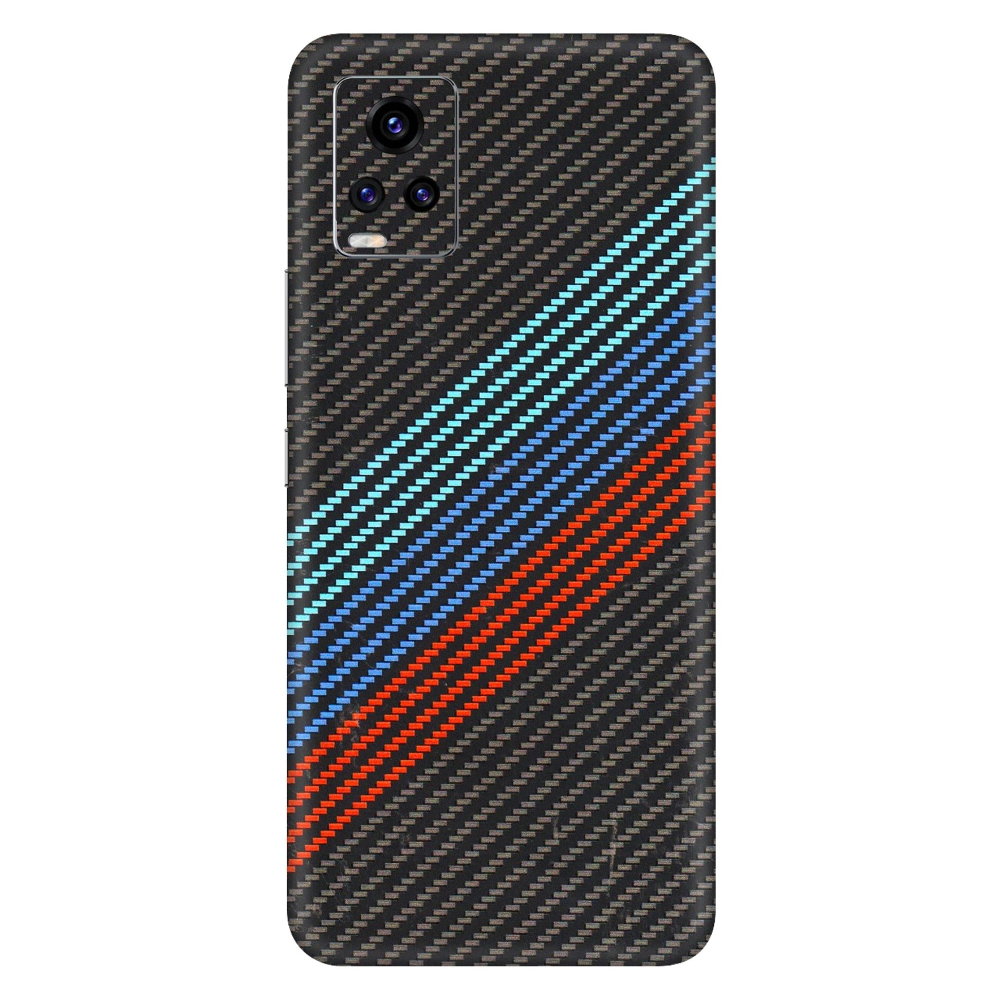 VIVO Z/V/X/T/U/S Series Phone Skins (All Models) - Carbon BM - 3D Embossed Finish (L-302) Vivo V20 Pro