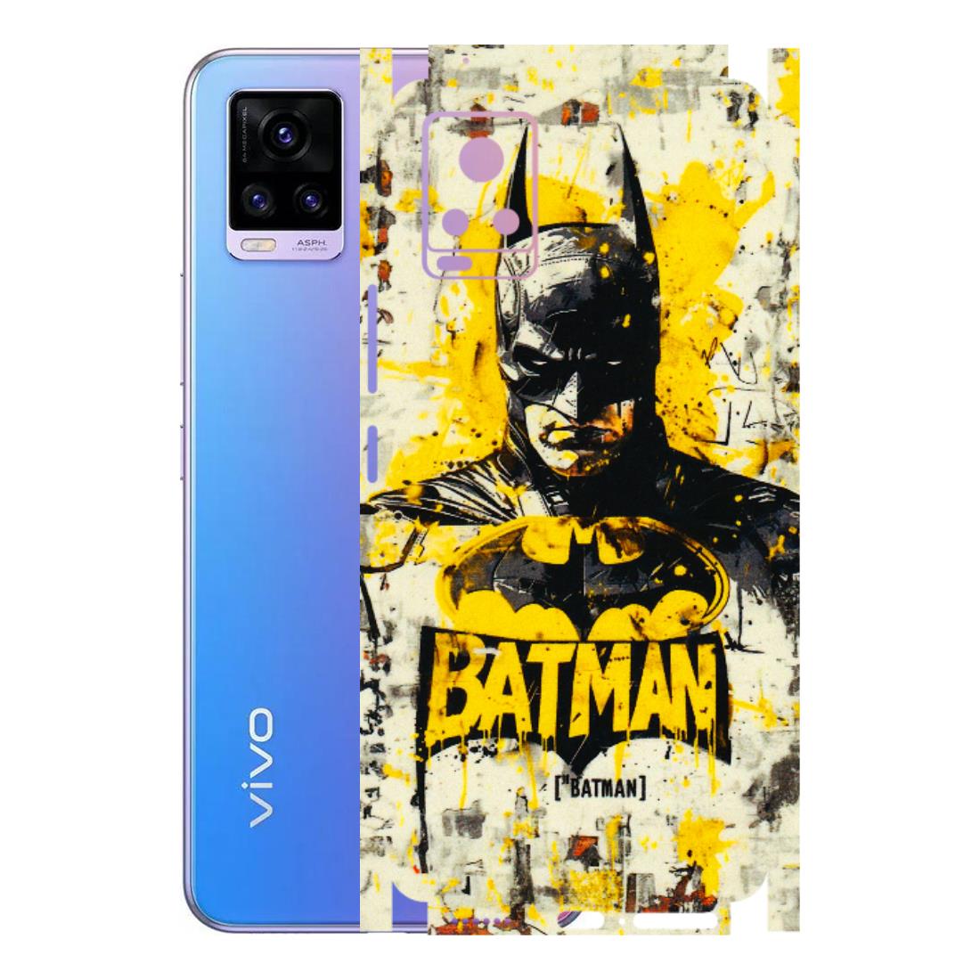VIVO Z/V/X/T/U/S Series Phone Skins (All Models) - Batman Yellow BT - 3D Embossed Finish (L-304) Vivo V20 Pro