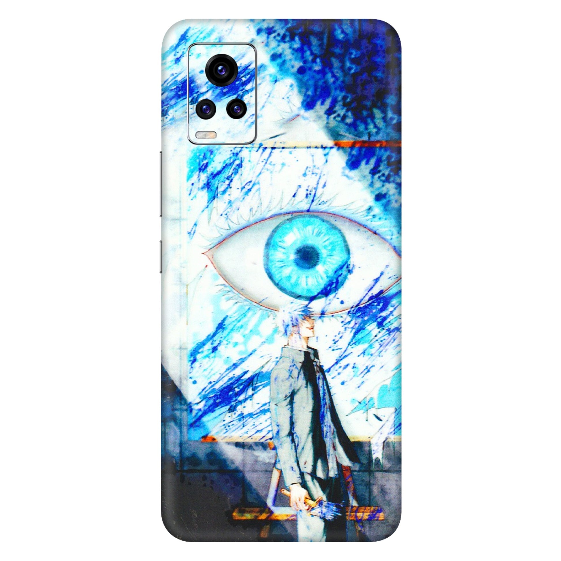 VIVO Z/V/X/T/U/S Series Phone Skins (All Models) - Anime Sea Blue Eye - 3D Embossed Finish (L-318) Vivo V20 Pro