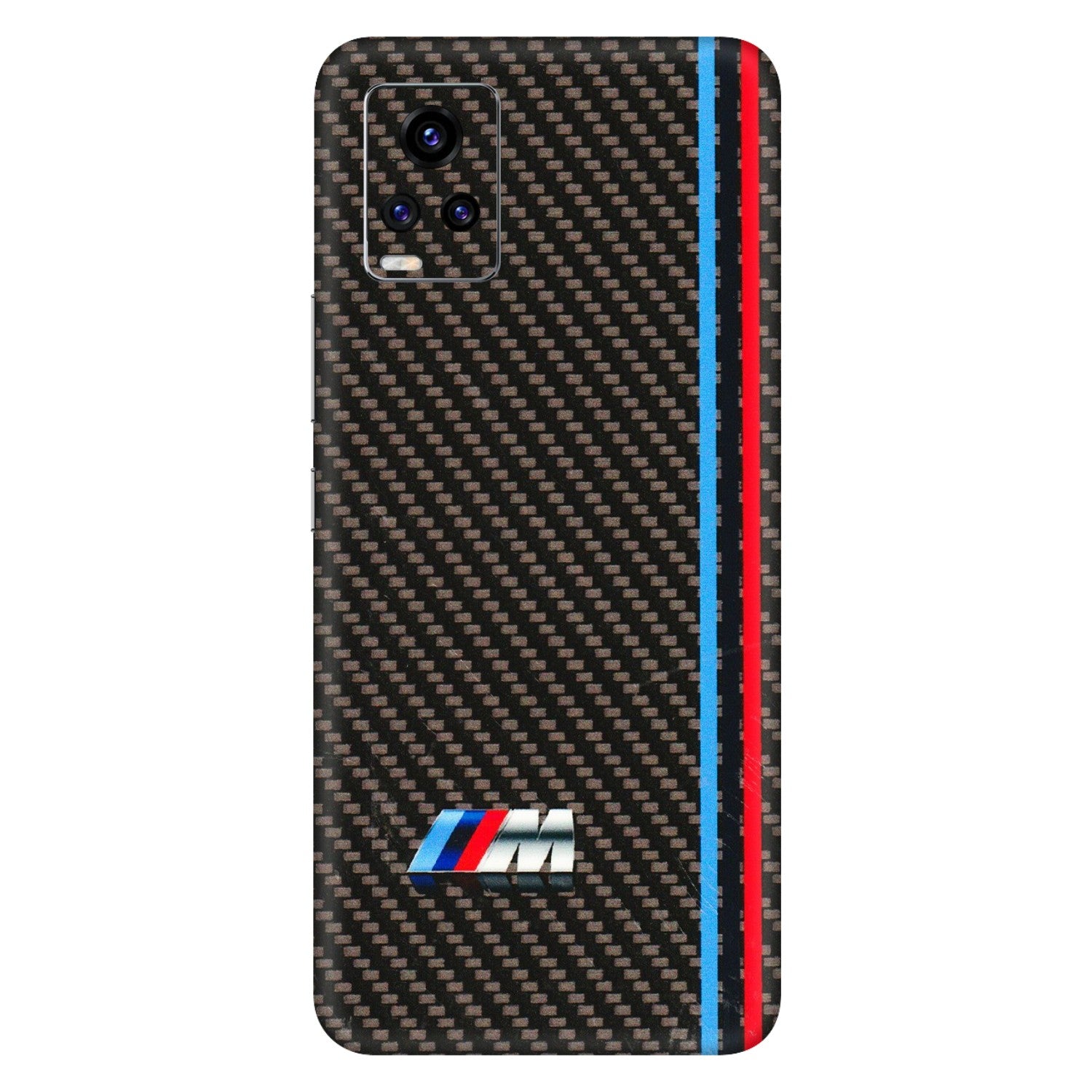 VIVO Z/V/X/T/U/S Series Phone Skins (All Models) - BM Carbon Fiber Feels - 3D Embossed Finish (L-38) Vivo V20 Pro