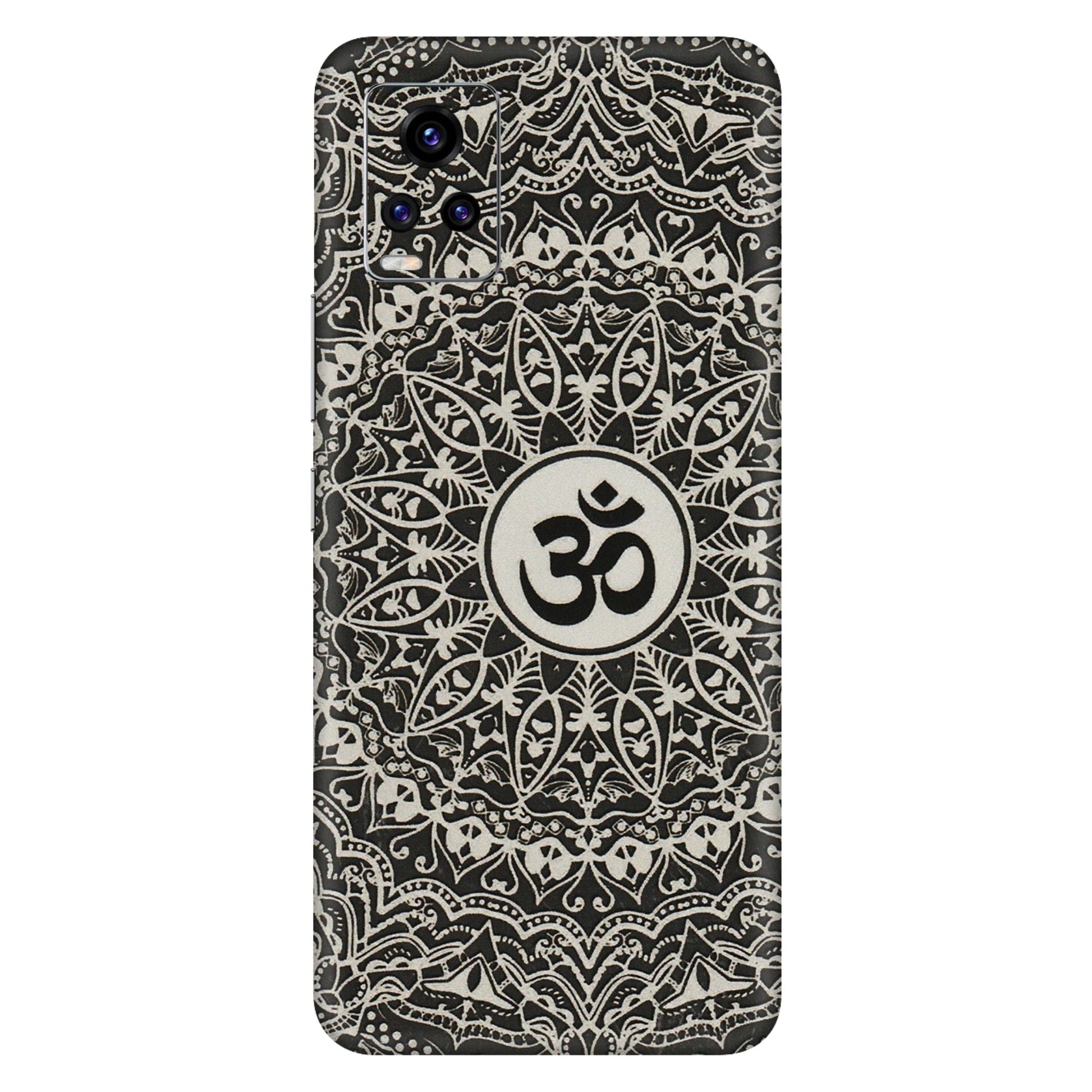 VIVO Z/V/X/T/U/S Series Phone Skins (All Models) - Aum Elegant Mandala - 3D Embossed Finish (L-62) Vivo V20 Pro