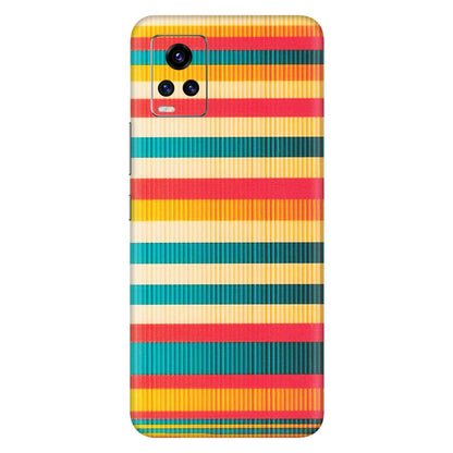 VIVO Z/V/X/T/U/S Series Phone Skins (All Models) - Colourful Stripes Soothing Effect - Matte Finish (M-86) Vivo V20 Pro