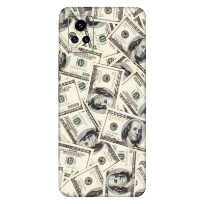 VIVO Z/V/X/T/U/S Series Phone Skins (All Models) - Dollar Lover - Transparent Finish (T-17) Vivo V20 Pro