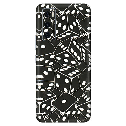 VIVO Z/V/X/T/U/S Series Phone Skins (All Models) - Big Black Dices - 3D Embossed Finish (L-106) Vivo V20 SE