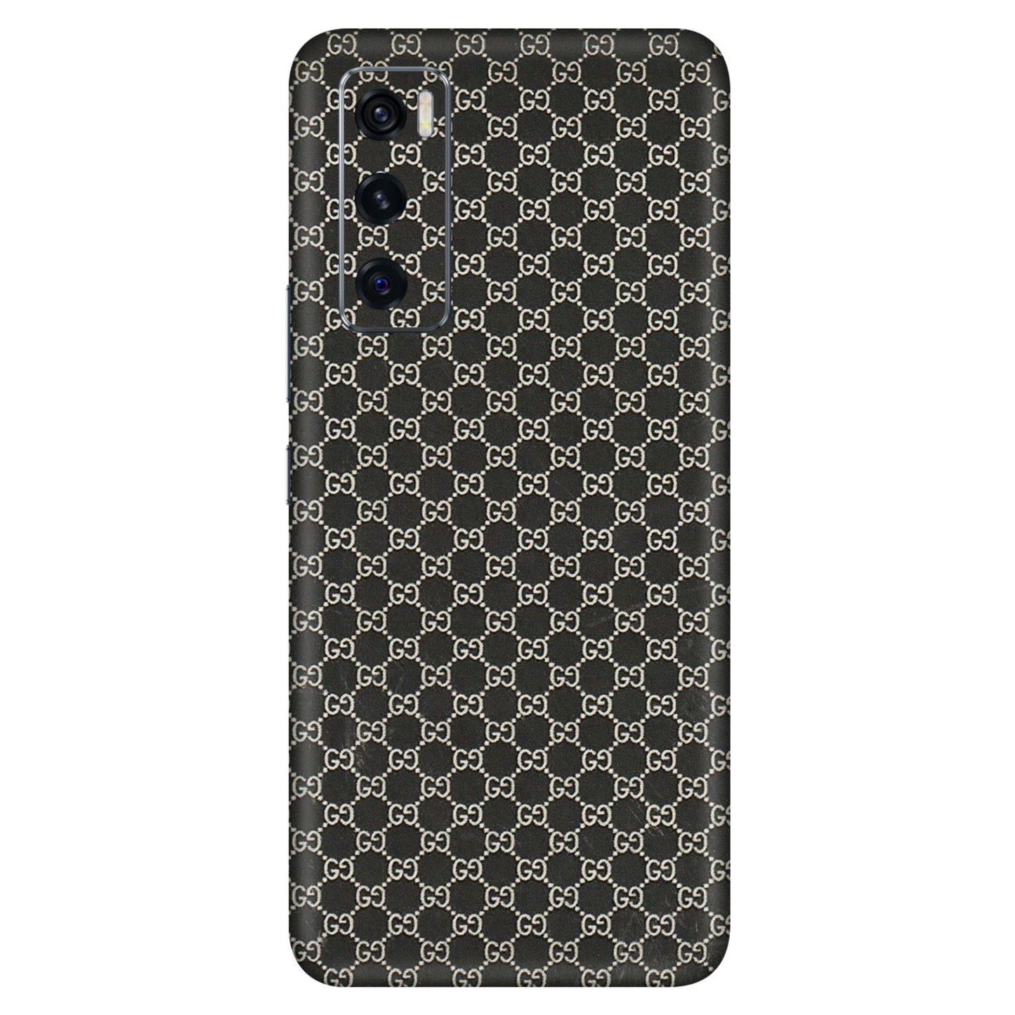 VIVO Z/V/X/T/U/S Series Phone Skins (All Models) - Black G Print - 3D Embossed Finish (L-109) Vivo V20 SE