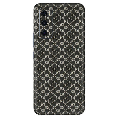 VIVO Z/V/X/T/U/S Series Phone Skins (All Models) - Black G Print - 3D Embossed Finish (L-109) Vivo V20 SE