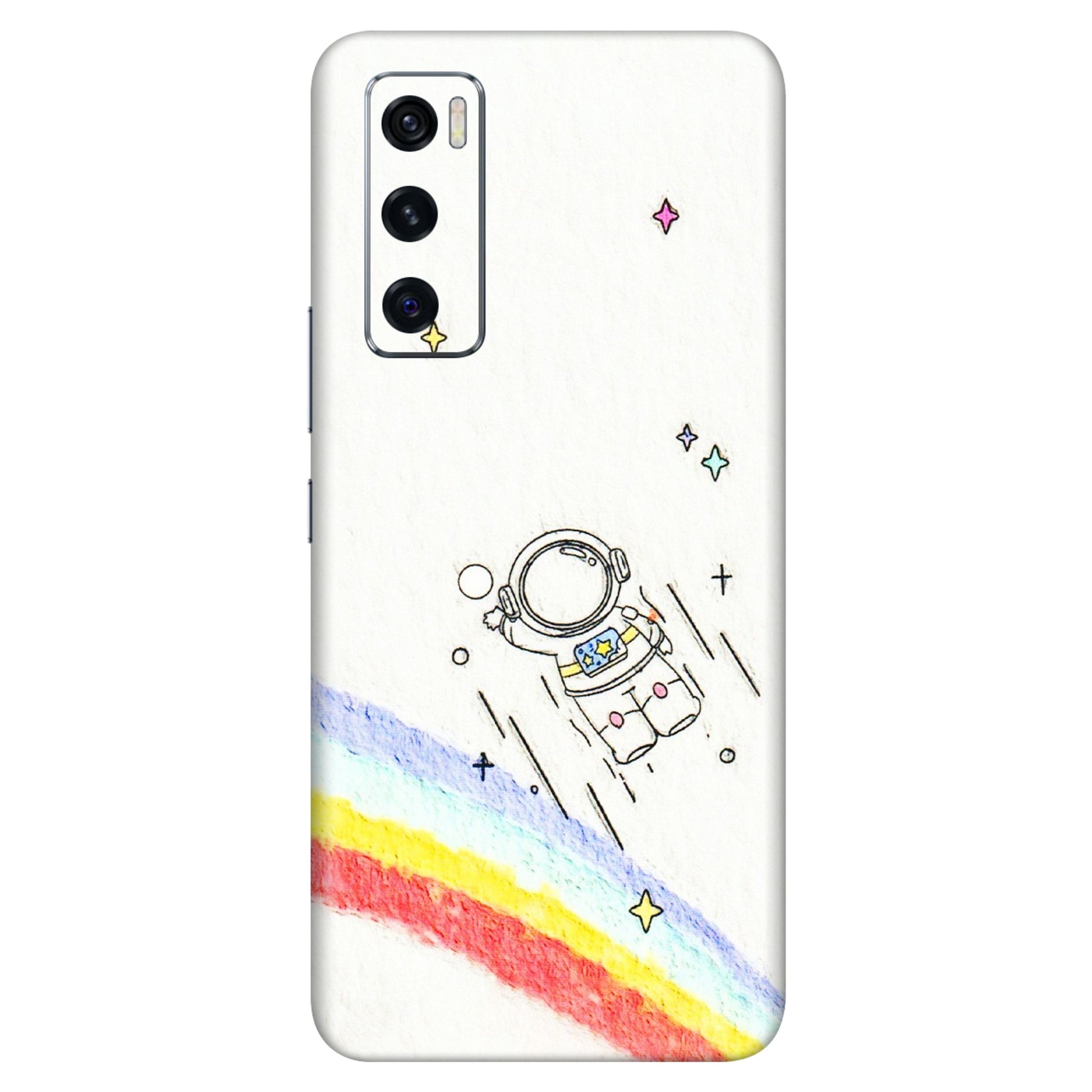 VIVO Z/V/X/T/U/S Series Phone Skins (All Models) - Milkyway Astronaut - 3D Embossed Finish (L-110) Vivo V20 SE