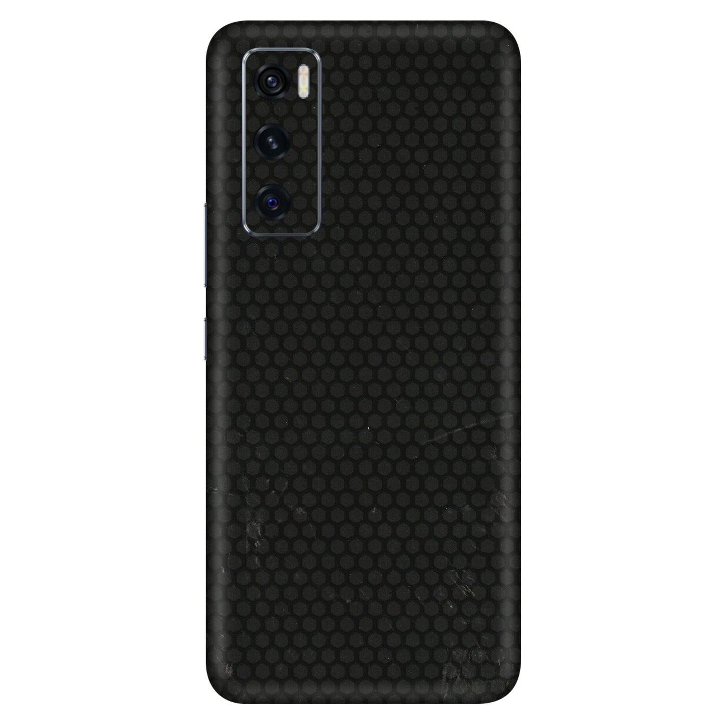 VIVO Z/V/X/T/U/S Series Phone Skins (All Models) - Black honeycomb - 3D Embossed Finish (L-114) Vivo V20 SE