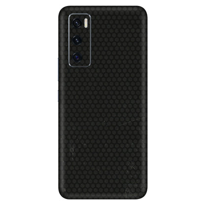 VIVO Z/V/X/T/U/S Series Phone Skins (All Models) - Black honeycomb - 3D Embossed Finish (L-114) Vivo V20 SE
