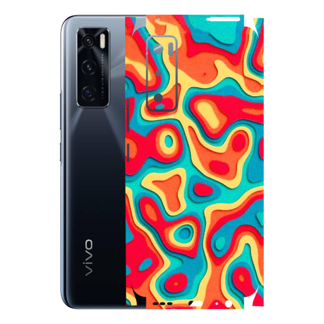 VIVO Z/V/X/T/U/S Series Phone Skins (All Models) - Abstract Swirl - 3D Embossed Finish (L-150) Vivo V20 SE