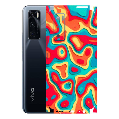VIVO Z/V/X/T/U/S Series Phone Skins (All Models) - Abstract Swirl - 3D Embossed Finish (L-150) Vivo V20 SE