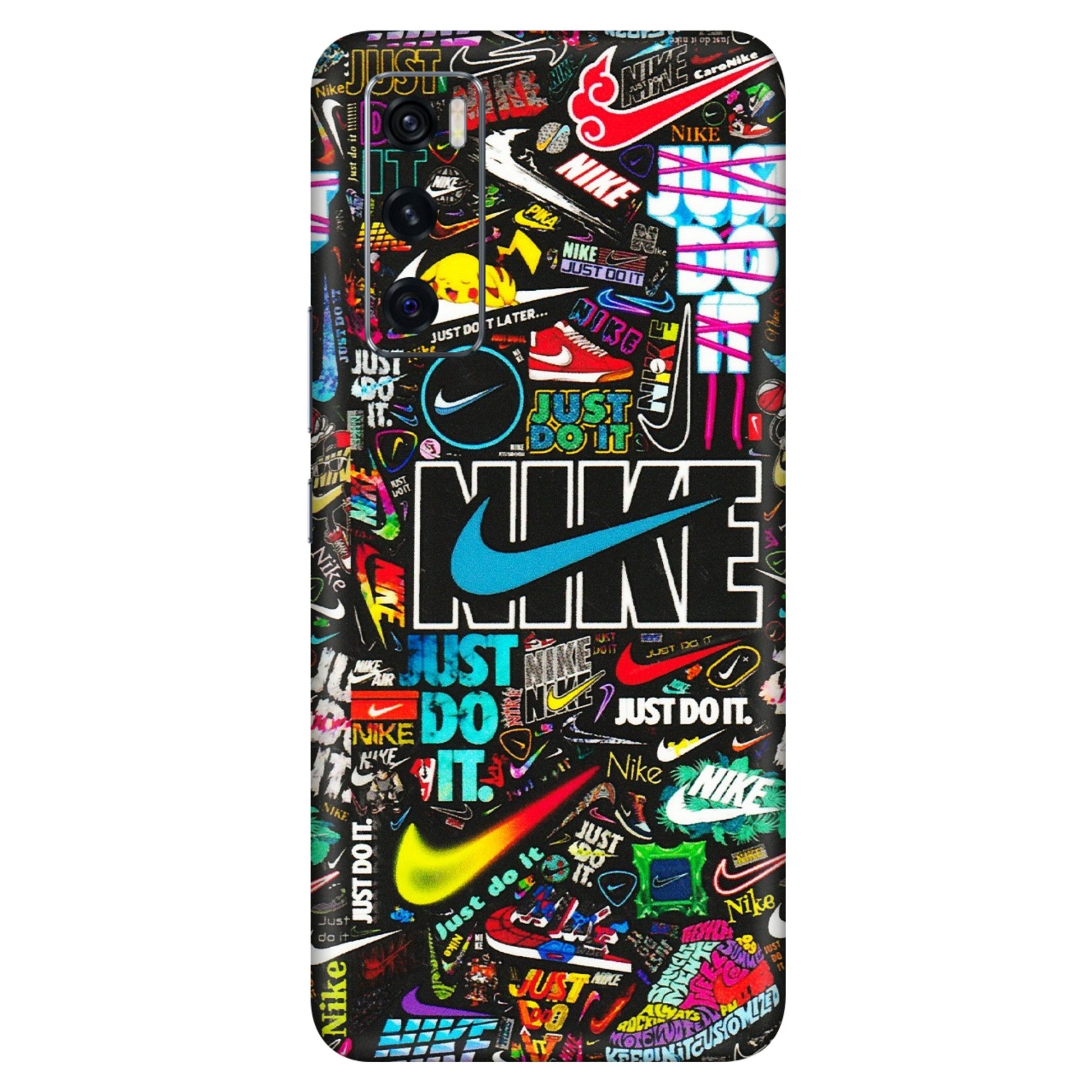 VIVO Z/V/X/T/U/S Series Phone Skins (All Models) - Just Do It Doodles - 3D Embossed Finish (L-166) Vivo V20 SE