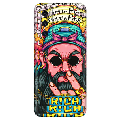 VIVO Z/V/X/T/U/S Series Phone Skins (All Models) - Battle King Dude Face - 3D Embossed Finish (L-178) Vivo V20 SE