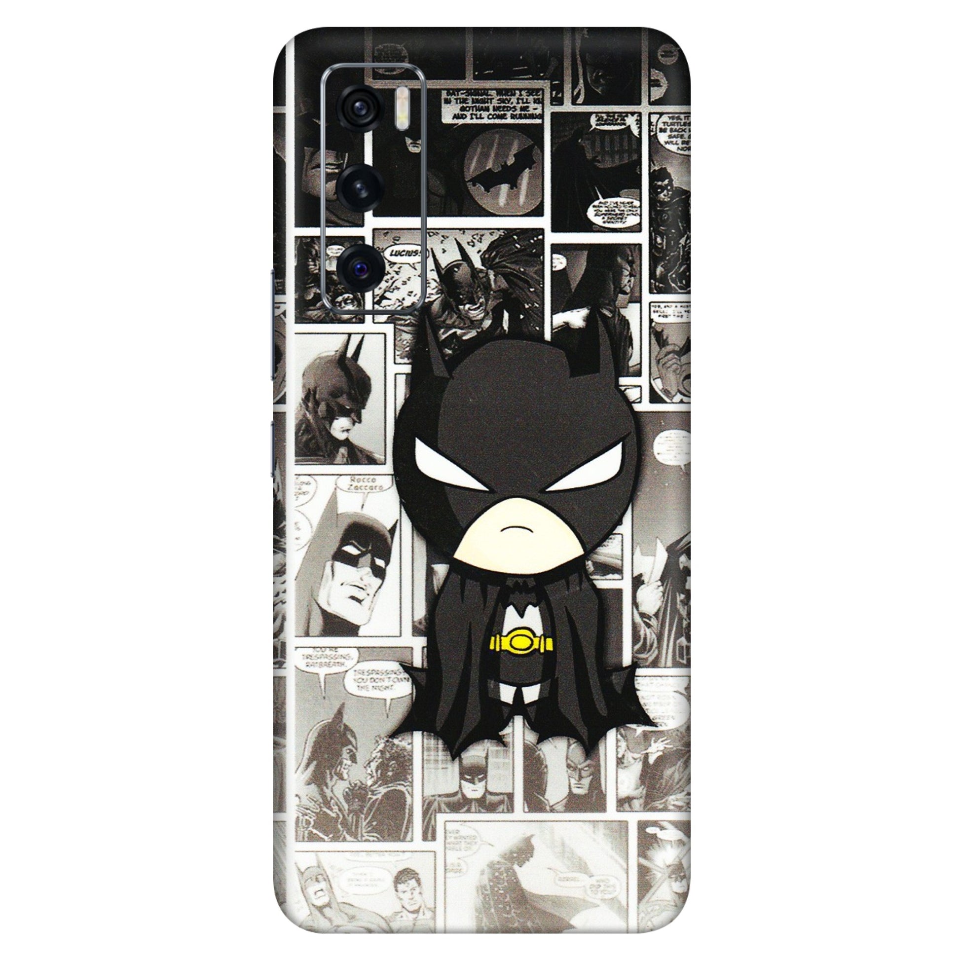 VIVO Z/V/X/T/U/S Series Phone Skins (All Models) - Toon Batman - 3D Embossed Finish (L-182) Vivo V20 SE