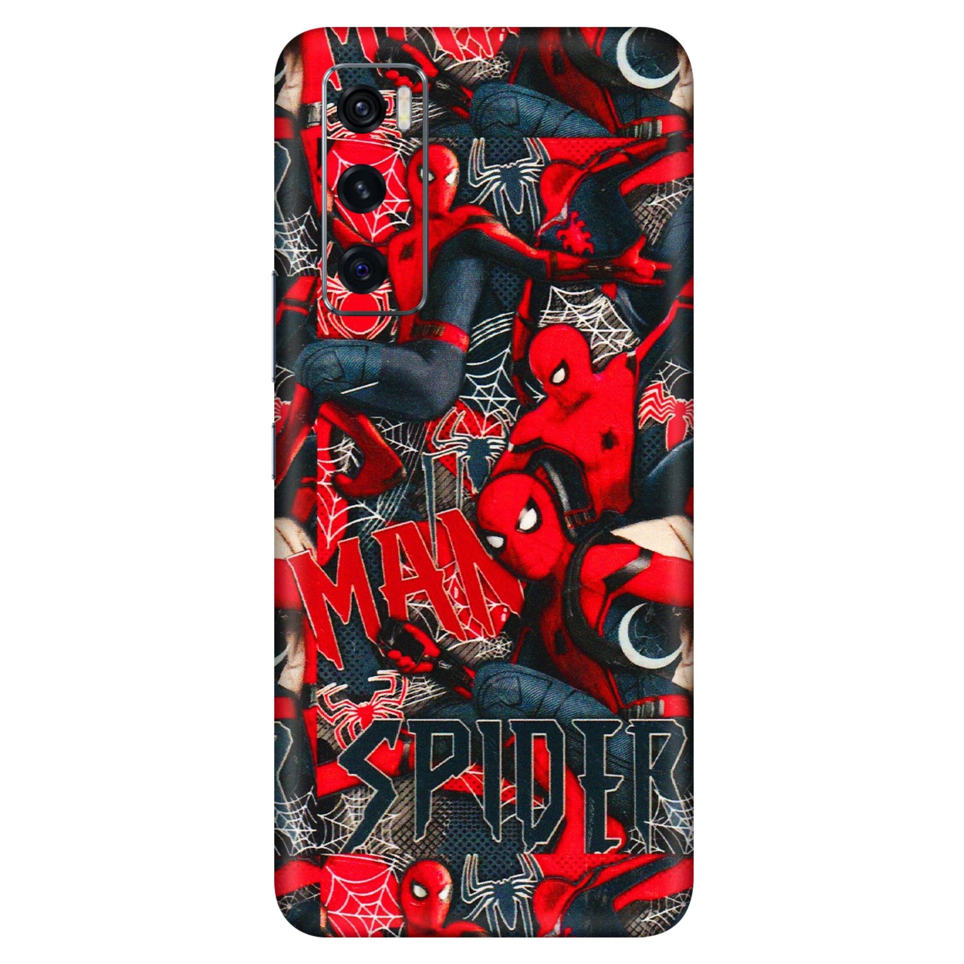VIVO Z/V/X/T/U/S Series Phone Skins (All Models) - SpiderMan Cool - 3D Embossed Finish (L-188) Vivo V20 SE
