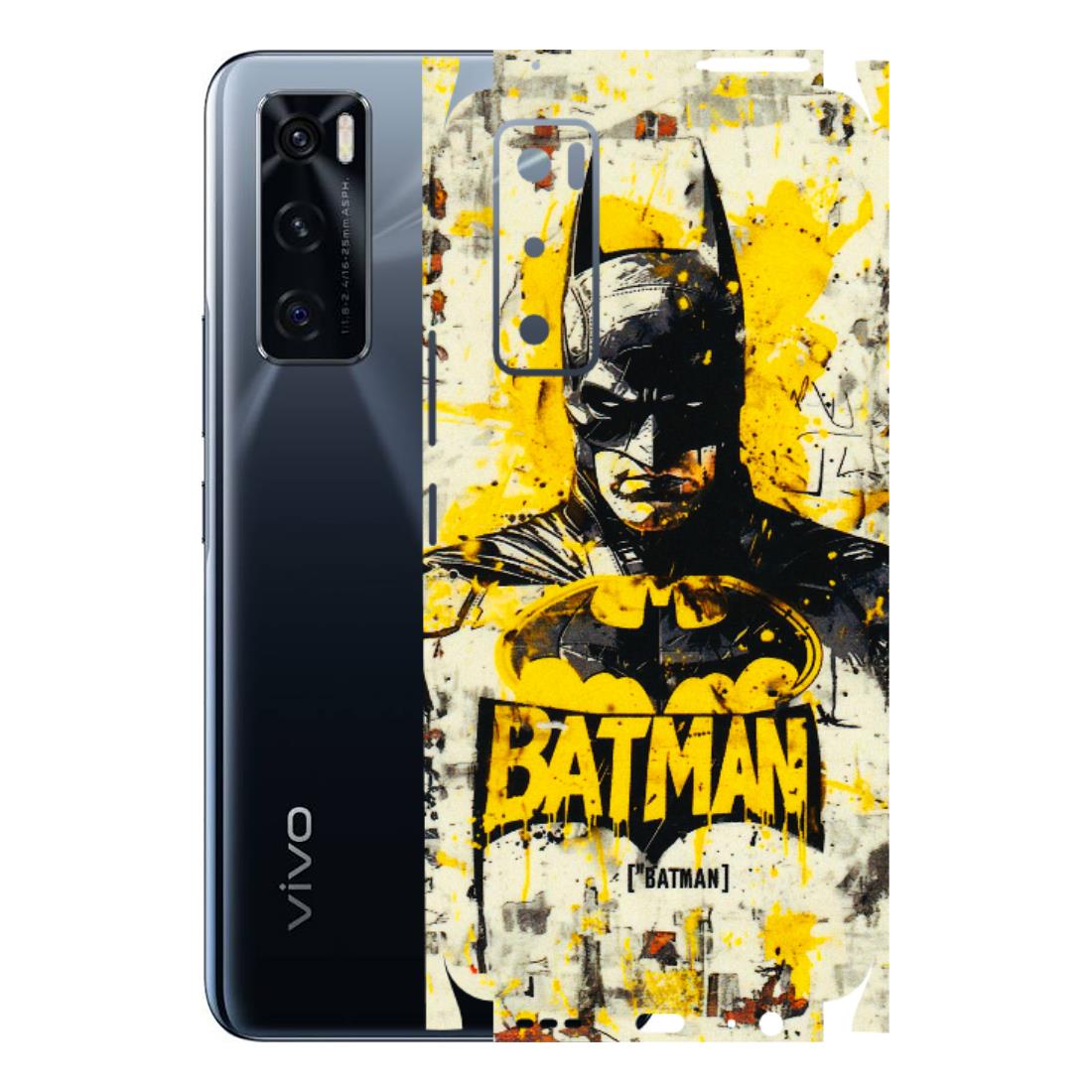 VIVO Z/V/X/T/U/S Series Phone Skins (All Models) - Batman Yellow BT - 3D Embossed Finish (L-304) Vivo V20 SE