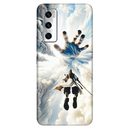 VIVO Z/V/X/T/U/S Series Phone Skins (All Models) - Big Hand With Monkey King - 3D Embossed Finish (L-323) Vivo V20 SE