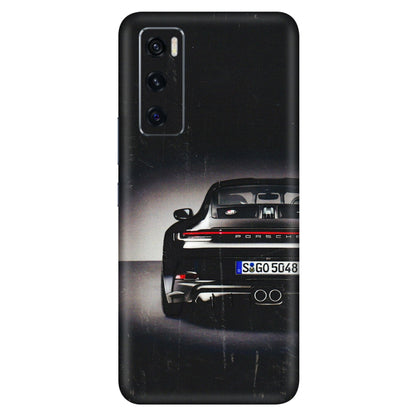 VIVO Z/V/X/T/U/S Series Phone Skins (All Models) - New Black Porsche GT3 - 3D Embossed Finish (L-327) Vivo V20 SE