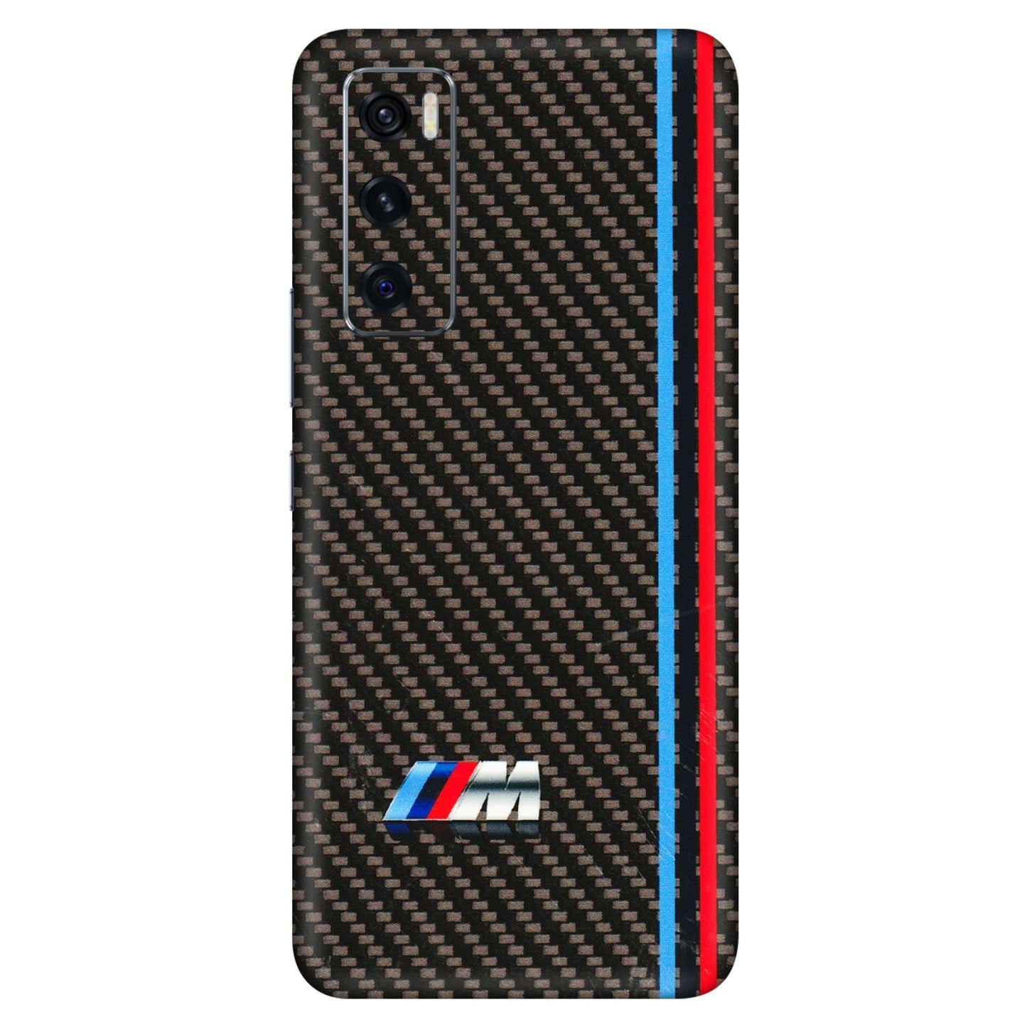VIVO Z/V/X/T/U/S Series Phone Skins (All Models) - BM Carbon Fiber Feels - 3D Embossed Finish (L-38) Vivo V20 SE