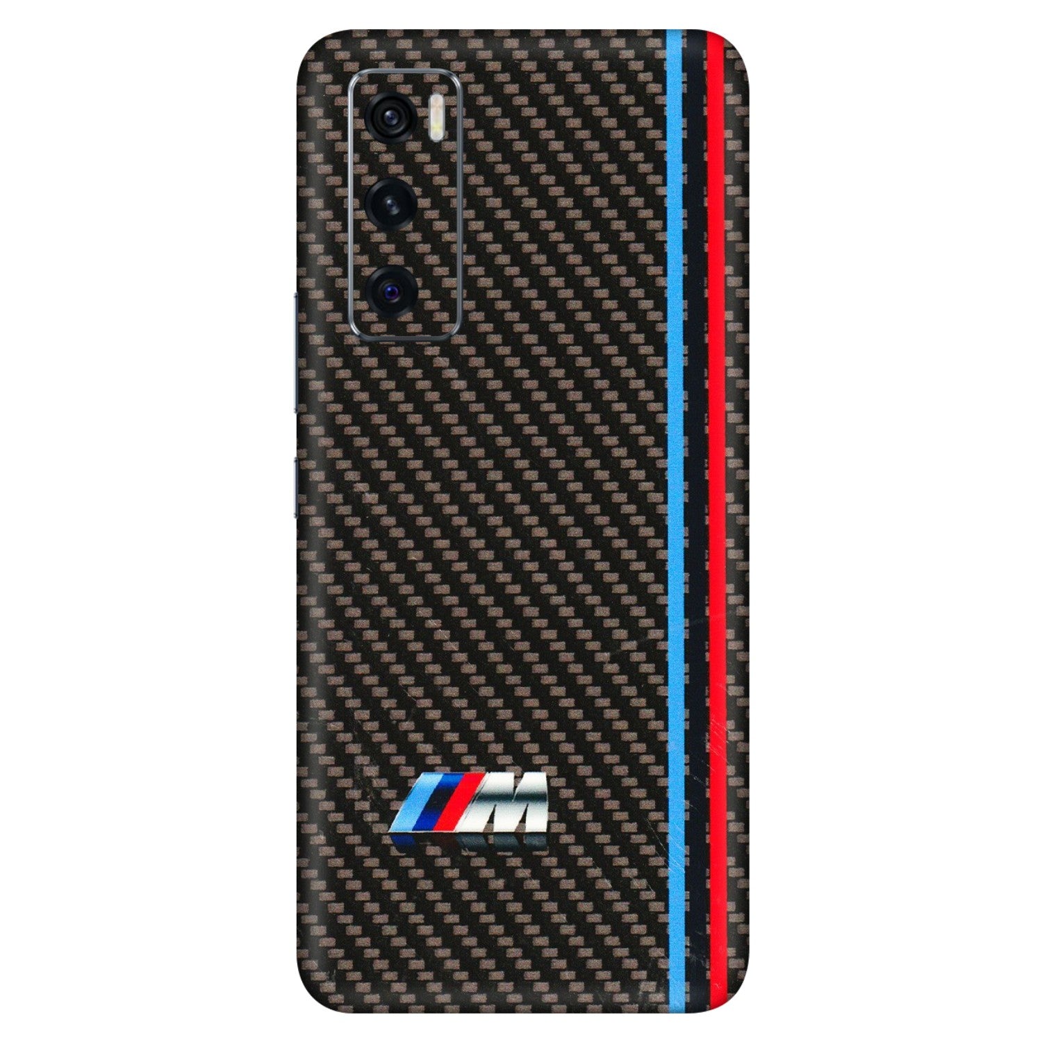 VIVO Z/V/X/T/U/S Series Phone Skins (All Models) - BM Carbon Fiber Feels - 3D Embossed Finish (L-38) Vivo V20 SE