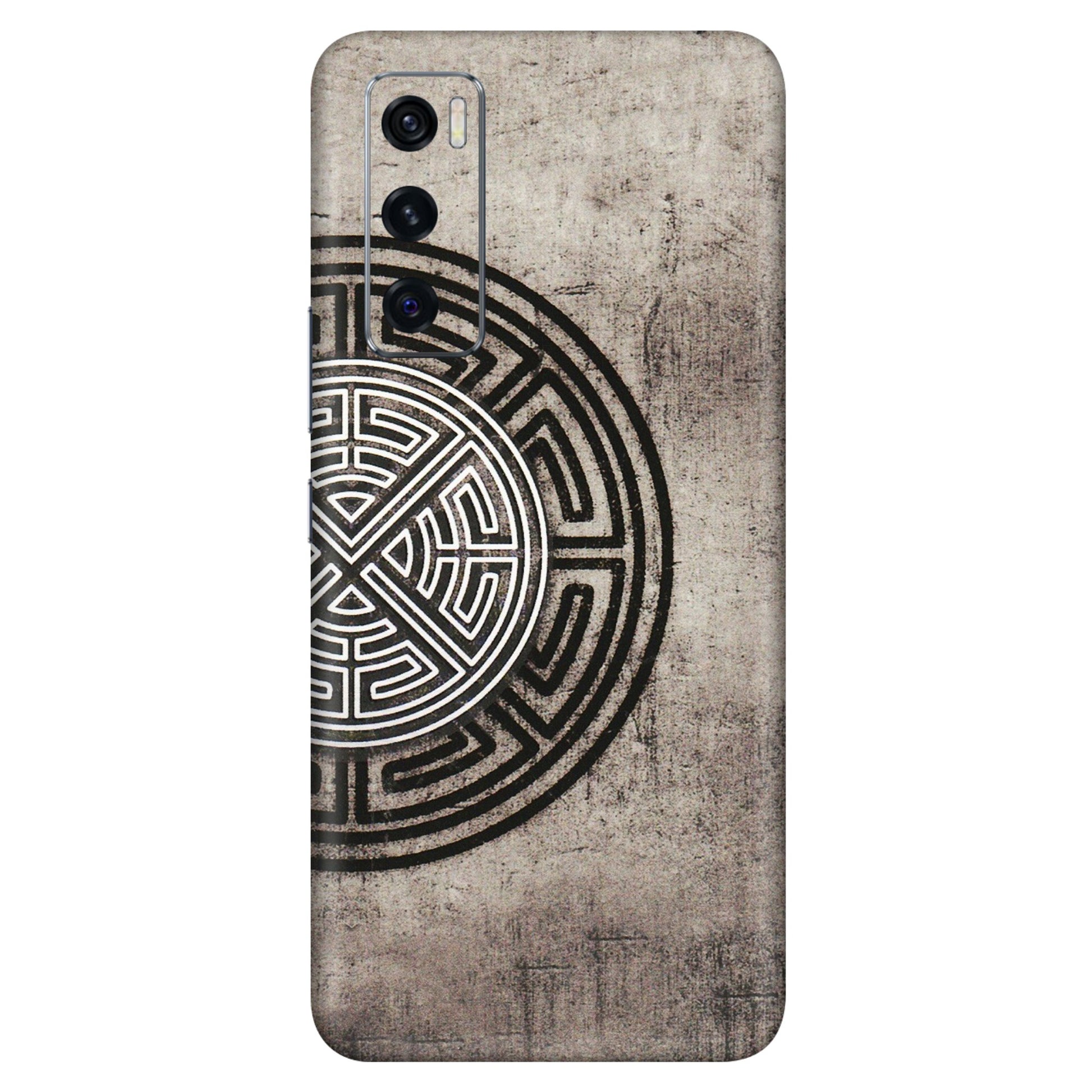 VIVO Z/V/X/T/U/S Series Phone Skins (All Models) - Mysterious Circular Design - 3D Embossed Finish (L-63) Vivo V20 SE