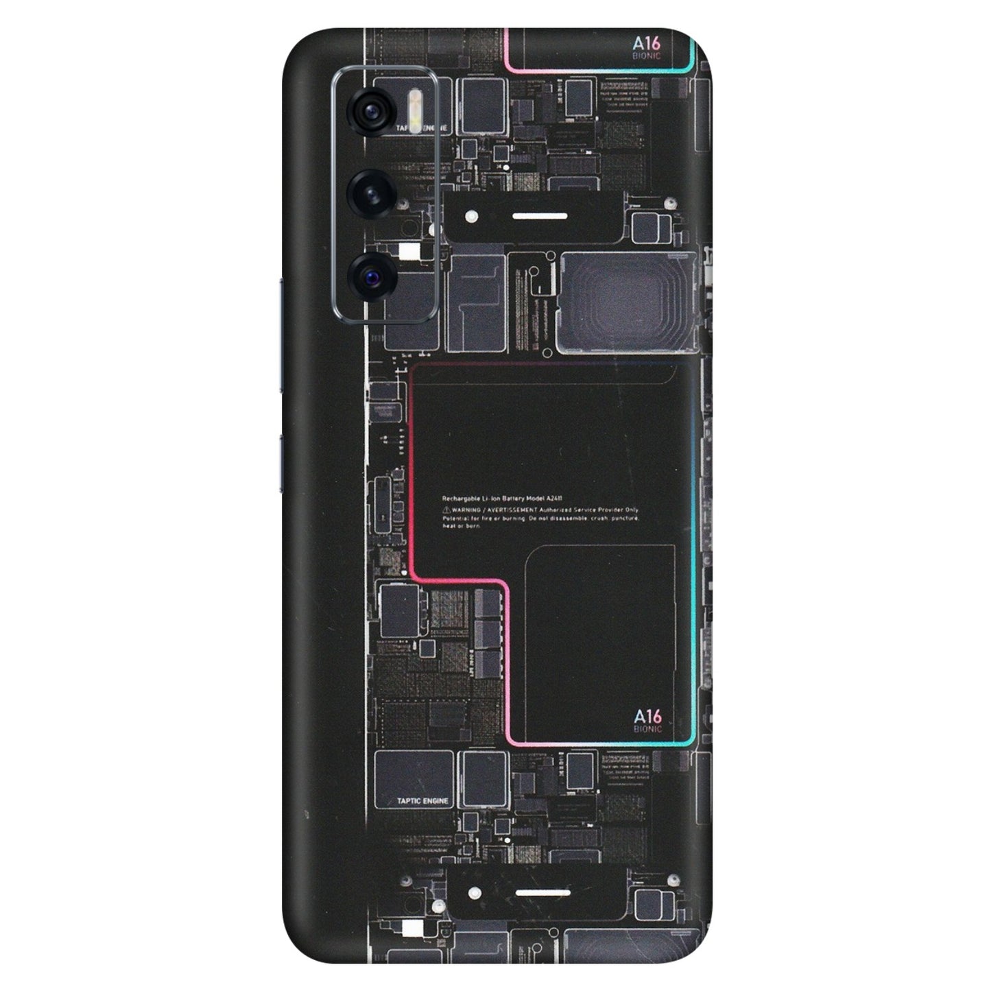 VIVO Z/V/X/T/U/S Series Phone Skins (All Models) - Motherboard Circuit Layout - Matte Finish (M-117) Vivo V20 SE
