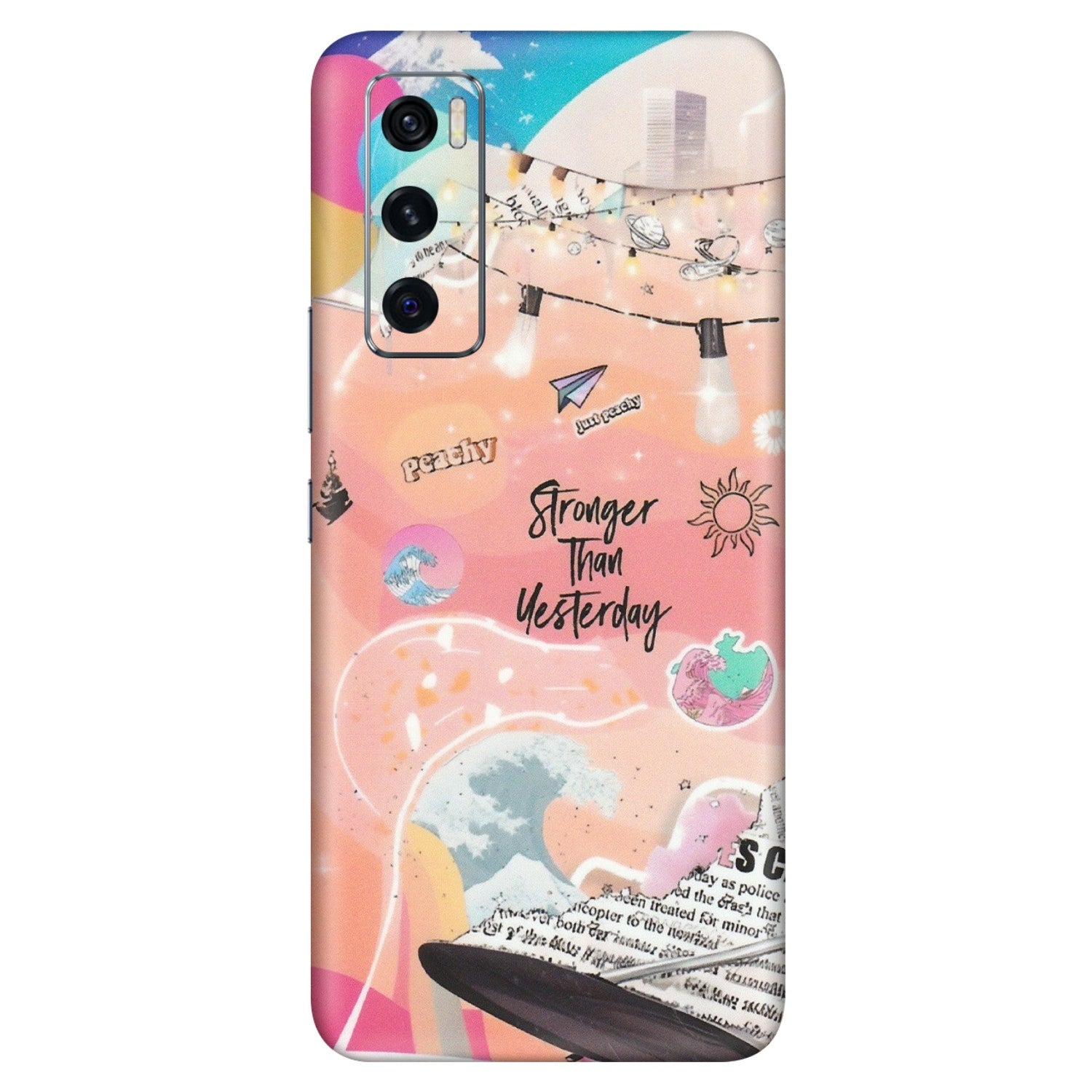 VIVO Z/V/X/T/U/S Series Phone Skins (All Models) - Stronger Then Yesterday - Matte Finish (M-128) Vivo V20 SE