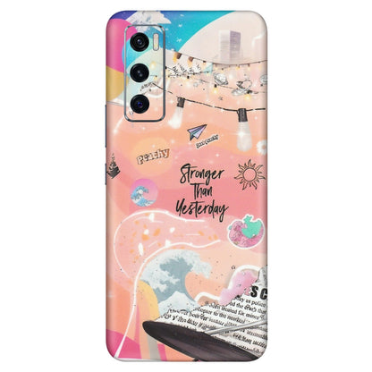 VIVO Z/V/X/T/U/S Series Phone Skins (All Models) - Stronger Then Yesterday - Matte Finish (M-128) Vivo V20 SE