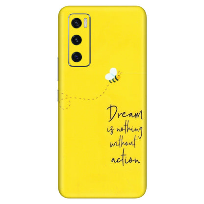 VIVO Z/V/X/T/U/S Series Phone Skins (All Models) - Dream Is Nothing Without Action - Matte Finish (M-138) Vivo V20 SE