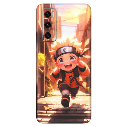 VIVO Z/V/X/T/U/S Series Phone Skins (All Models) - Naruto Cute Toon Running - Matte Finish (M-04) Vivo V20 SE