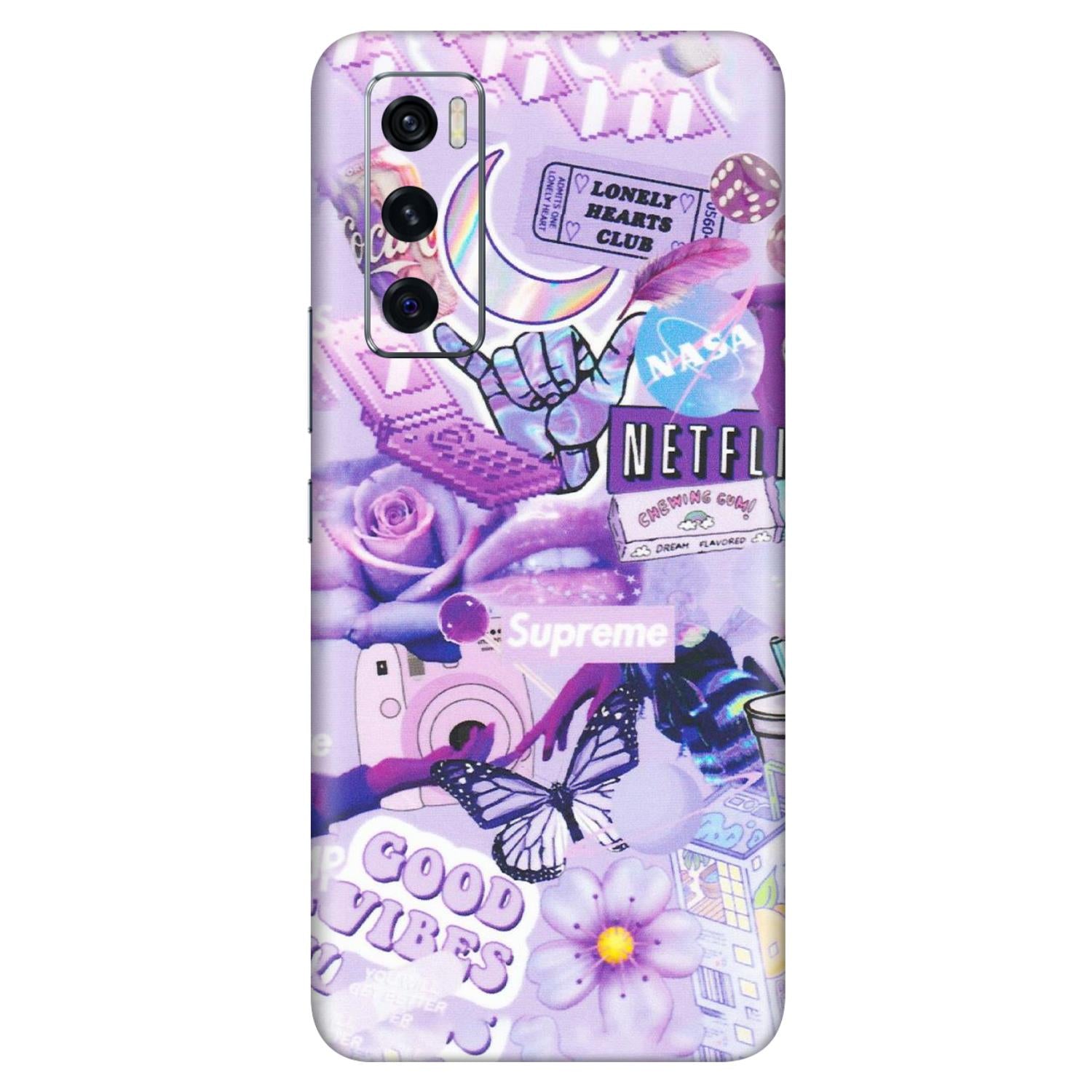 VIVO Z/V/X/T/U/S Series Phone Skins (All Models) - Supreme Purple Magic - Matte Finish (M-88) Vivo V20 SE