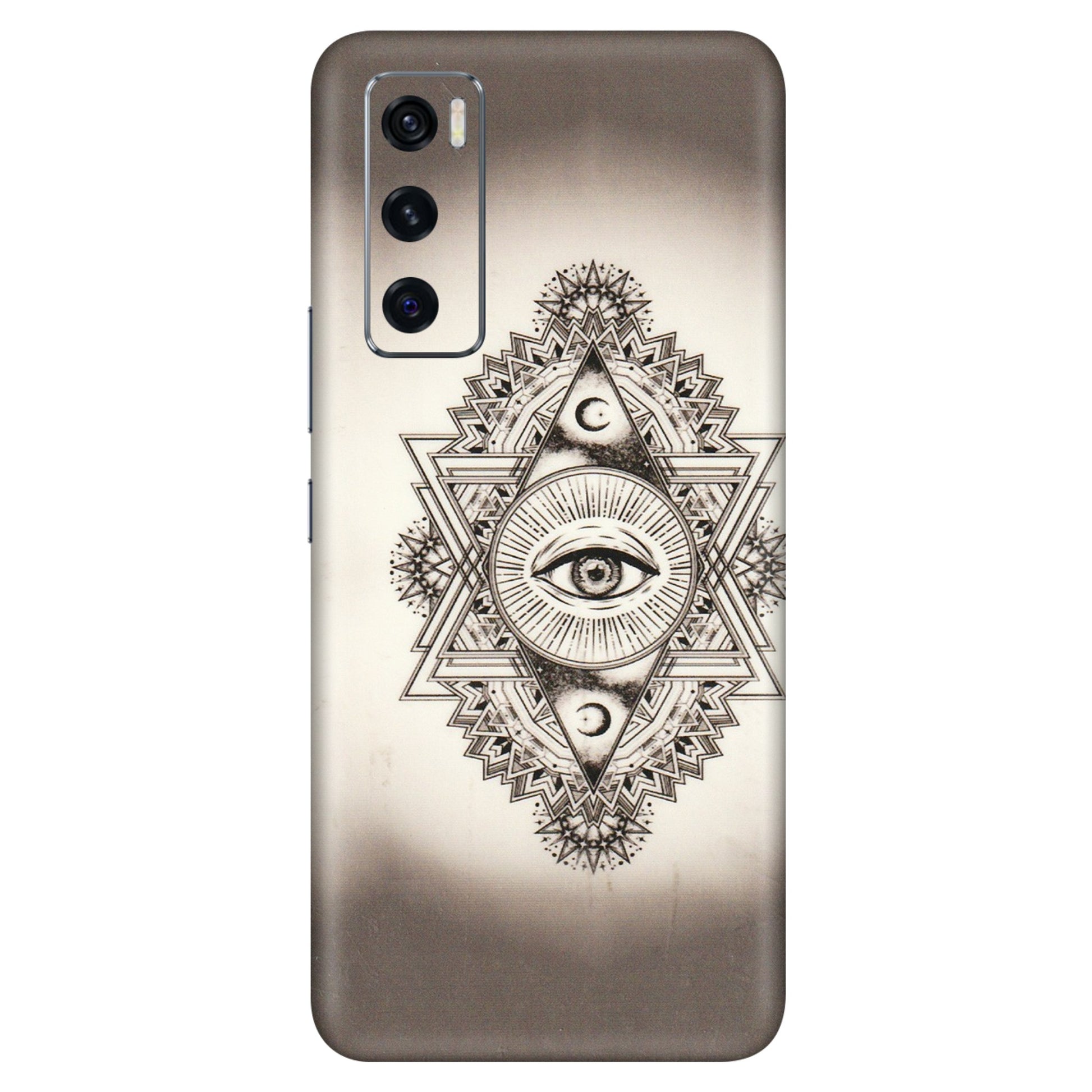 VIVO Z/V/X/T/U/S Series Phone Skins (All Models) - Illuminati Great Eye - Transparent Finish (T-14) Vivo V20 SE