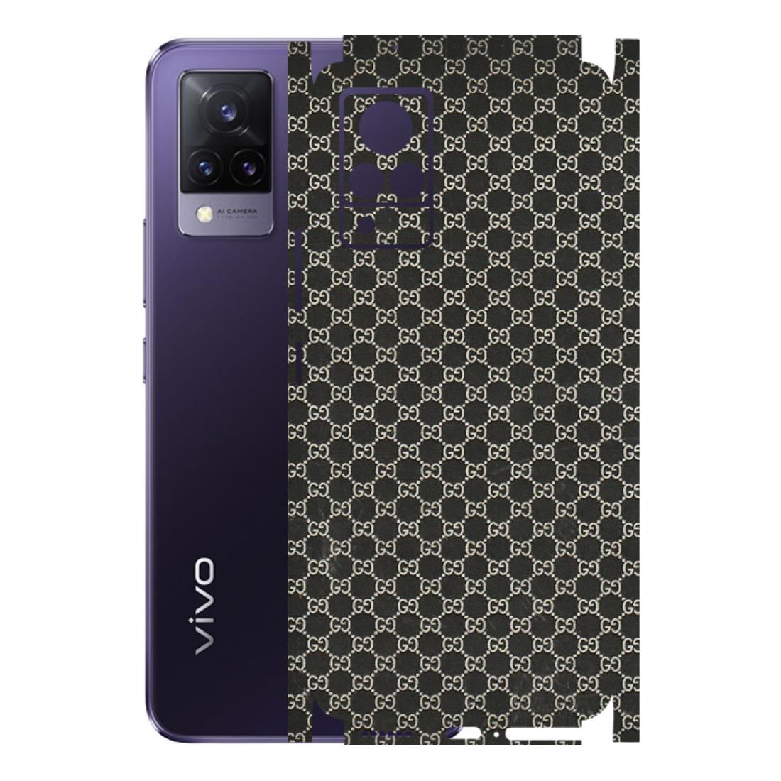 VIVO Z/V/X/T/U/S Series Phone Skins (All Models) - Black G Print - 3D Embossed Finish (L-109) Vivo V21 5G