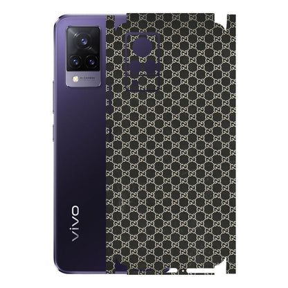 VIVO Z/V/X/T/U/S Series Phone Skins (All Models) - Black G Print - 3D Embossed Finish (L-109) Vivo V21 5G