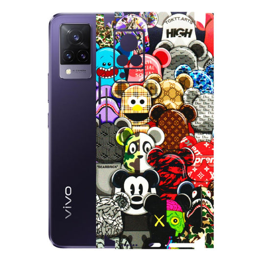 VIVO Z/V/X/T/U/S Series Phone Skins (All Models) - More Mickey Mouses - 3D Embossed Finish (L-118) Vivo V21 5G