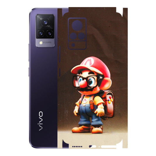 VIVO Z/V/X/T/U/S Series Phone Skins (All Models) - Little Mario - 3D Embossed Finish (L-119) Vivo V21 5G
