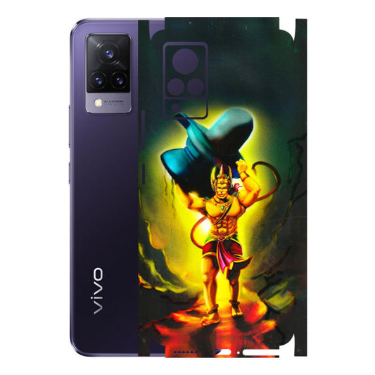 VIVO Z/V/X/T/U/S Series Phone Skins (All Models) - Hanuman Ji - 3D Embossed Finish (L-128) Vivo V21 5G