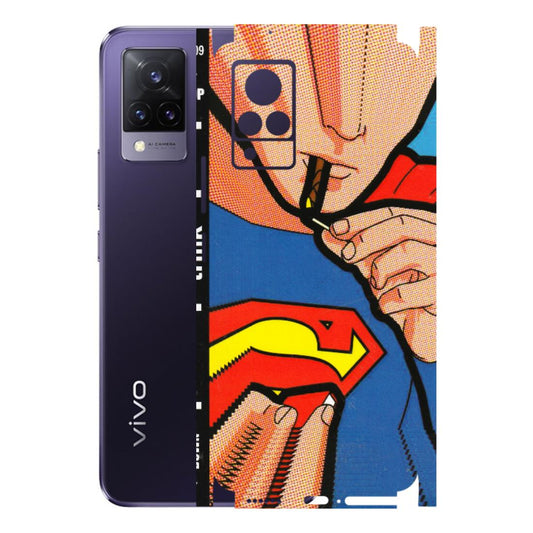 VIVO Z/V/X/T/U/S Series Phone Skins (All Models) - Superman Sutta - 3D Embossed Finish (L-130) Vivo V21 5G