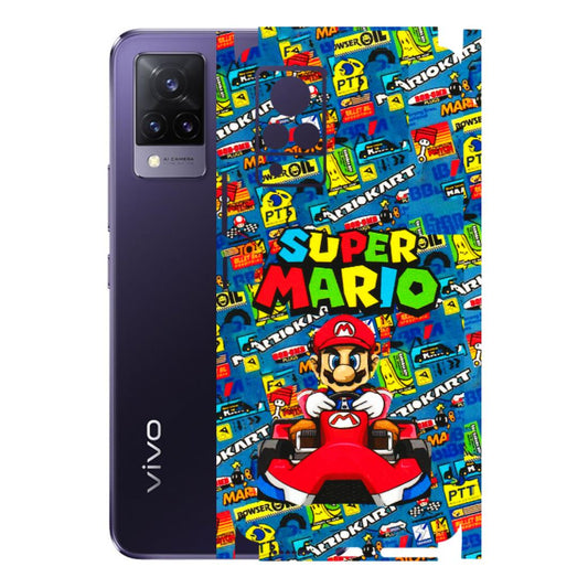 VIVO Z/V/X/T/U/S Series Phone Skins (All Models) - Super Mario Kart - 3D Embossed Finish (L-140) Vivo V21 5G